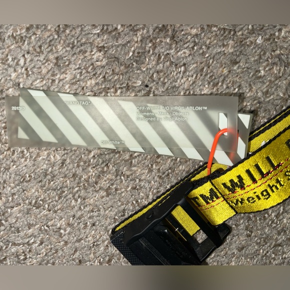 OFF WHITE INDUSTRIAL BELT - YELLOW/BLACK - Picture 3 of 5